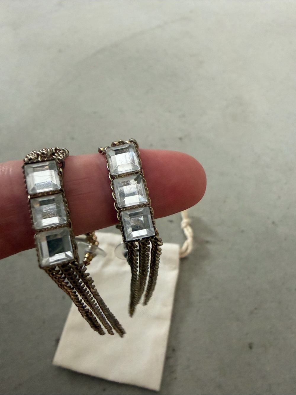 Drop Chain Earrings - Picture 3 of 6